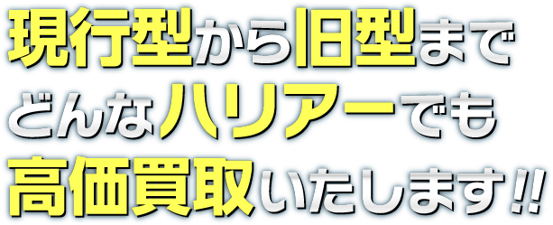 どんなお車の状態でも高価買取いたします。